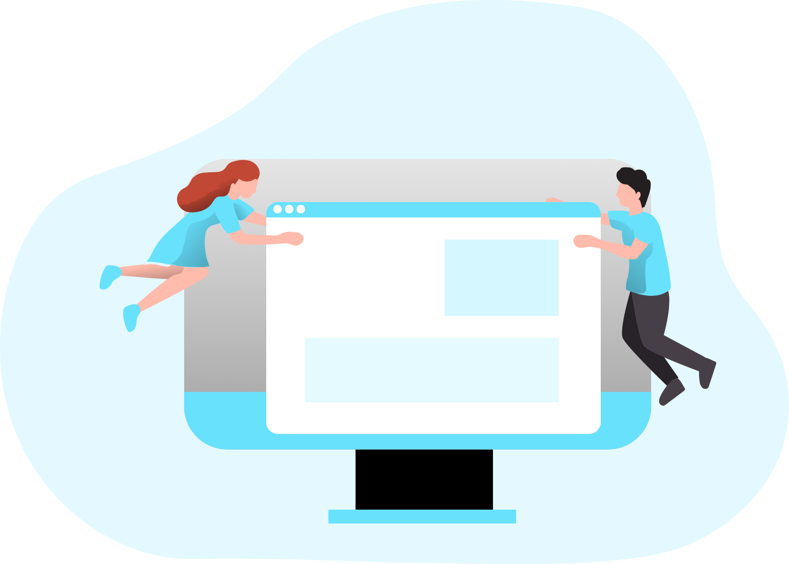 web development illustration