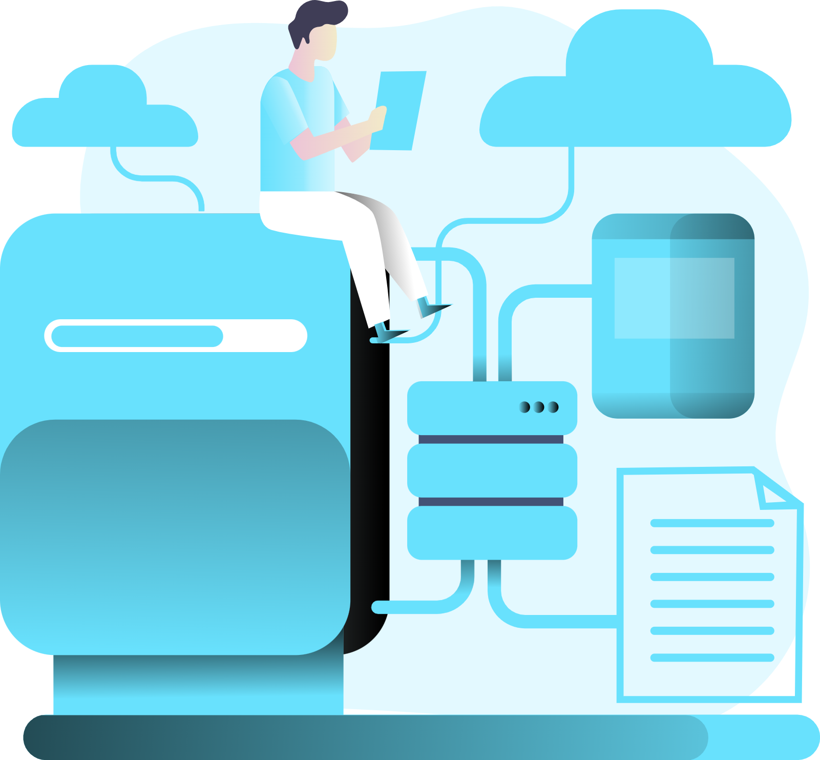 data processing illustration