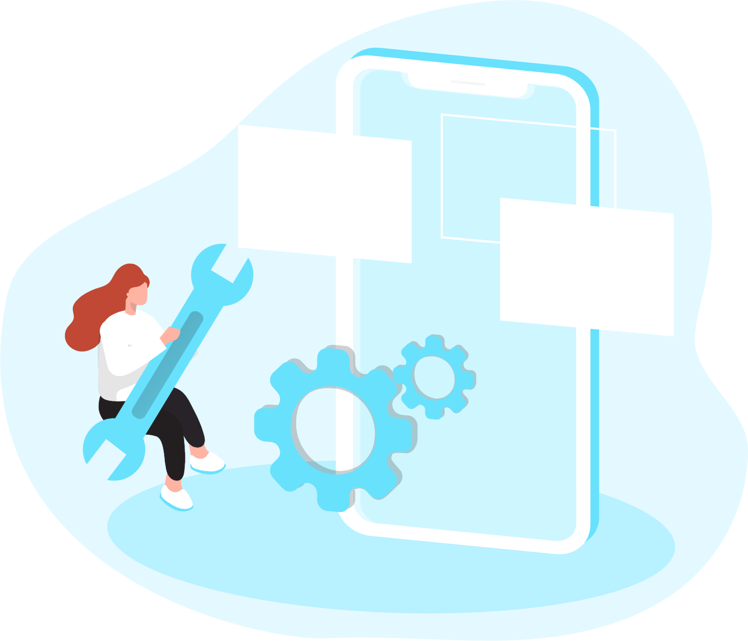mobile development illustration